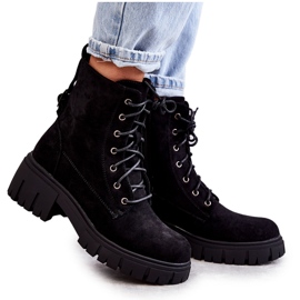 PG1 Bottes Chaudes En Daim Pour Femme Avec Fermeture Éclair Noir Emilien