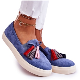 PS1 Baskets Femme Slip-On Bleu Venira