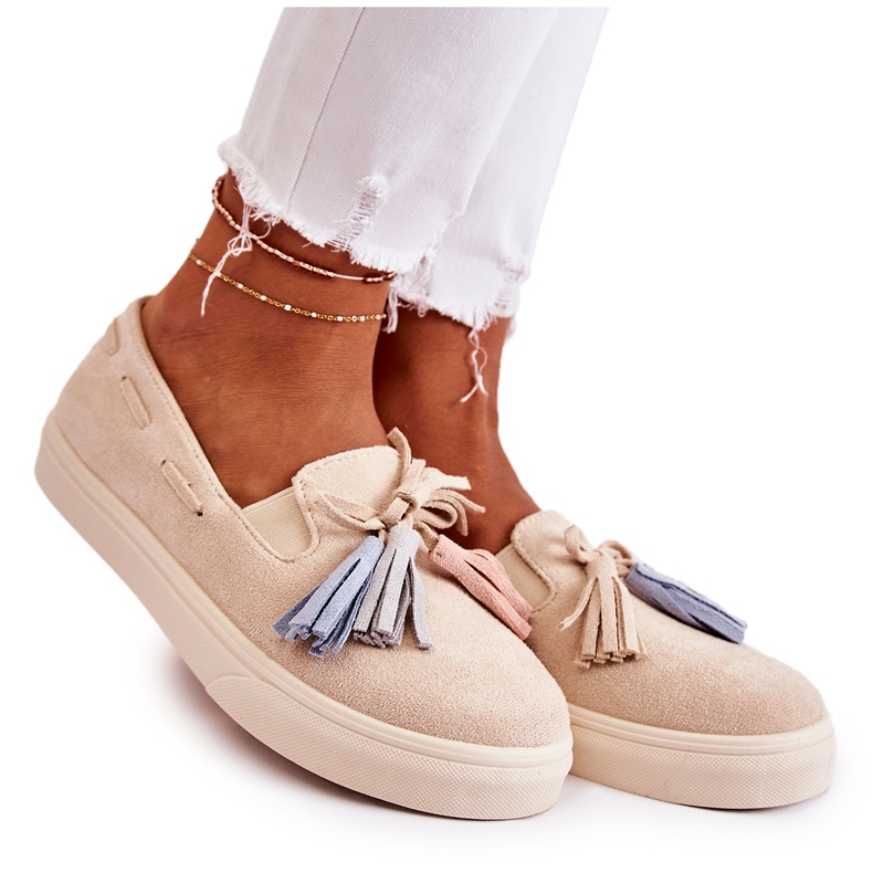 PS1 Baskets Femme Slip-On Beige Venira