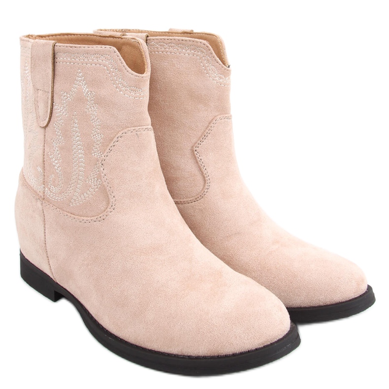 Boots sur un coin caché Astrid Beige