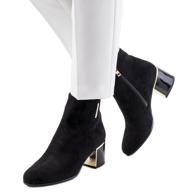 Bottines Montes élégantes noires le noir
