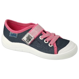 Befado chaussures pour enfants 351X001 bleu marine rose argent