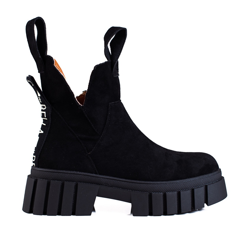 Bottes Shelovet pour femmes sur une plate-forme haute noir le noir Bottes Shelovet pour femmes sur une plate-forme haute noir le noir