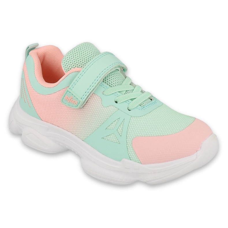 Befado chaussures de jeunesse colorées 516Q120 rose vert