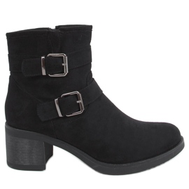 Bottines à talons larges Teoo Noir le noir