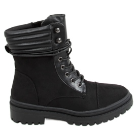 Gaba Bottes de travail pour femmes noires le noir