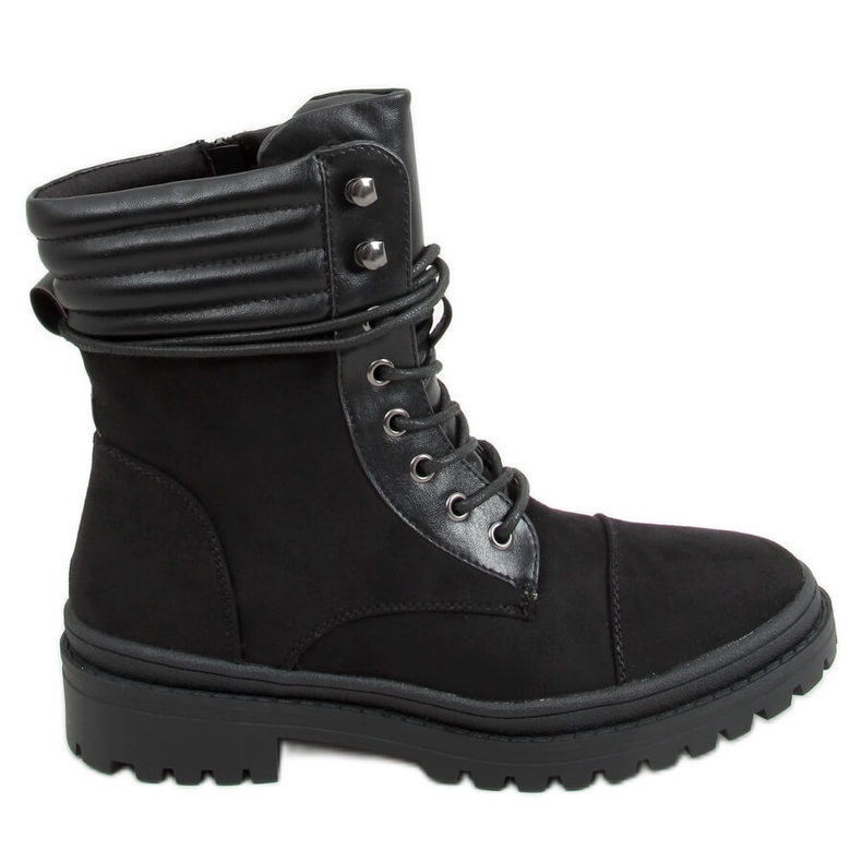 Gaba Bottes de travail pour femmes noires le noir