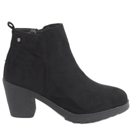 Bottines à talon large Wimko Noir