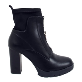 Bottines à talons Wavy Black noir