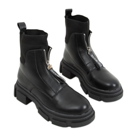 Bottes avec dessus de chaussette Dolly Black noir
