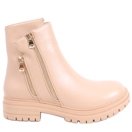 Bottines plates femme Janine beige