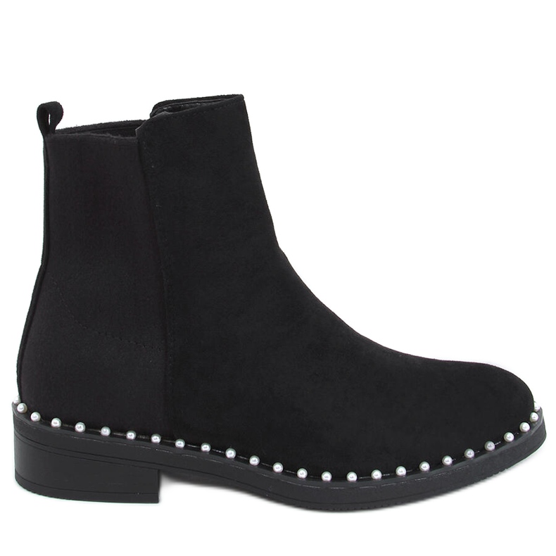 Bottines Chelsea avec perles Lando Black le noir Bottines Chelsea avec perles Lando Black le noir