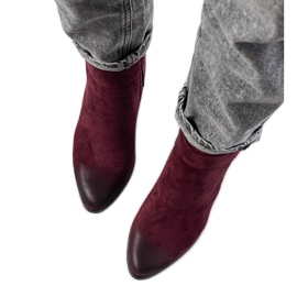 Bottines Craydon bordeaux rouge