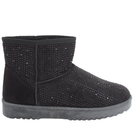 Bottes de neige courtes Emusy d'Amber Black noir