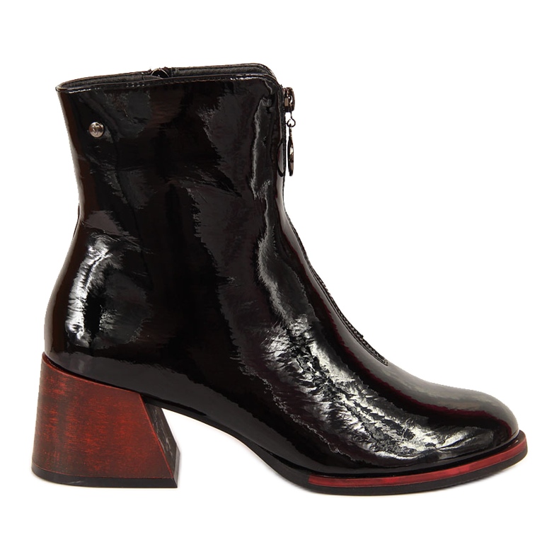 Bottines à talons femme laquées noires par Vinceza le noir Bottines à talons femme laquées noires par Vinceza le noir