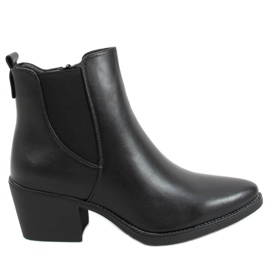 Bottines à petit talon Melba Noir