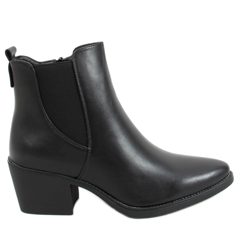 Bottines à petit talon Melba Noir le noir