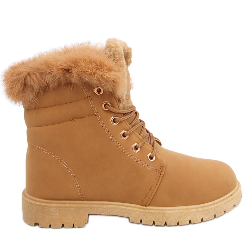 Bottes bois femme Well Camel brun