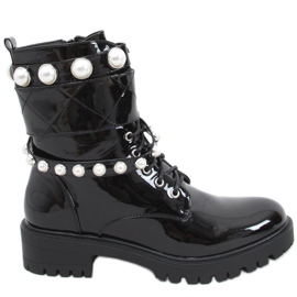 Sacs laqués avec perles Beni Black le noir Sacs laqués avec perles Beni Black le noir