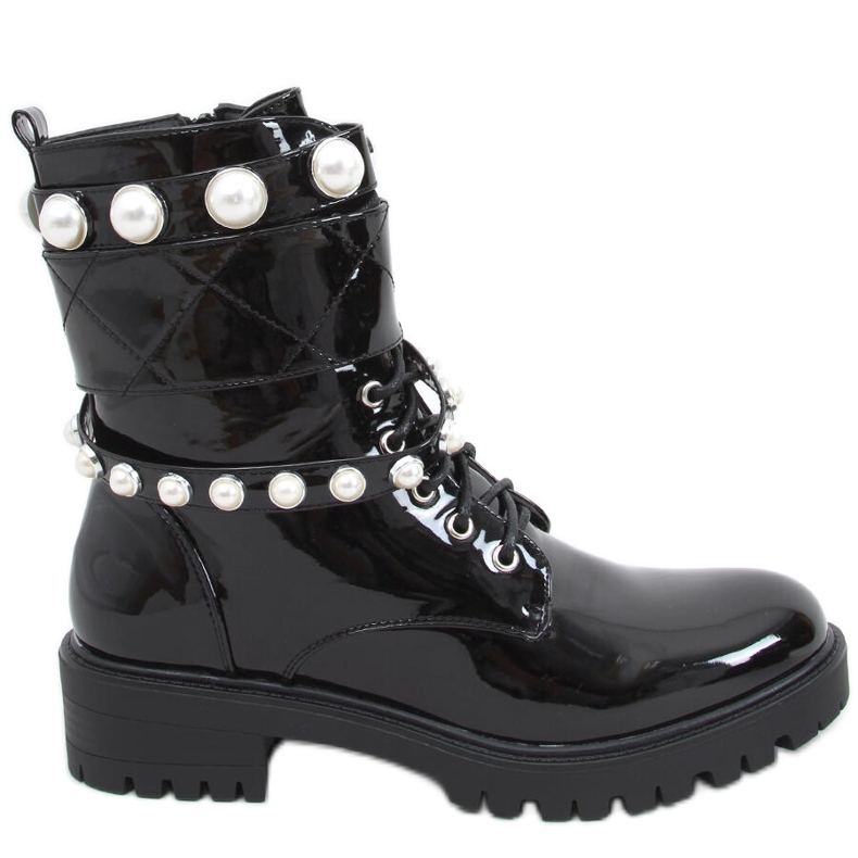 Sacs laqués avec perles Beni Black le noir Sacs laqués avec perles Beni Black le noir