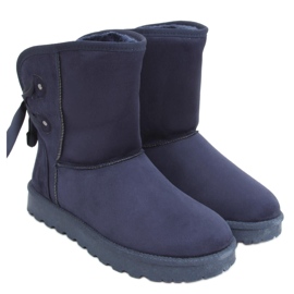Bottes de neige Emusy avec nœuds Stella Blue bleu marine