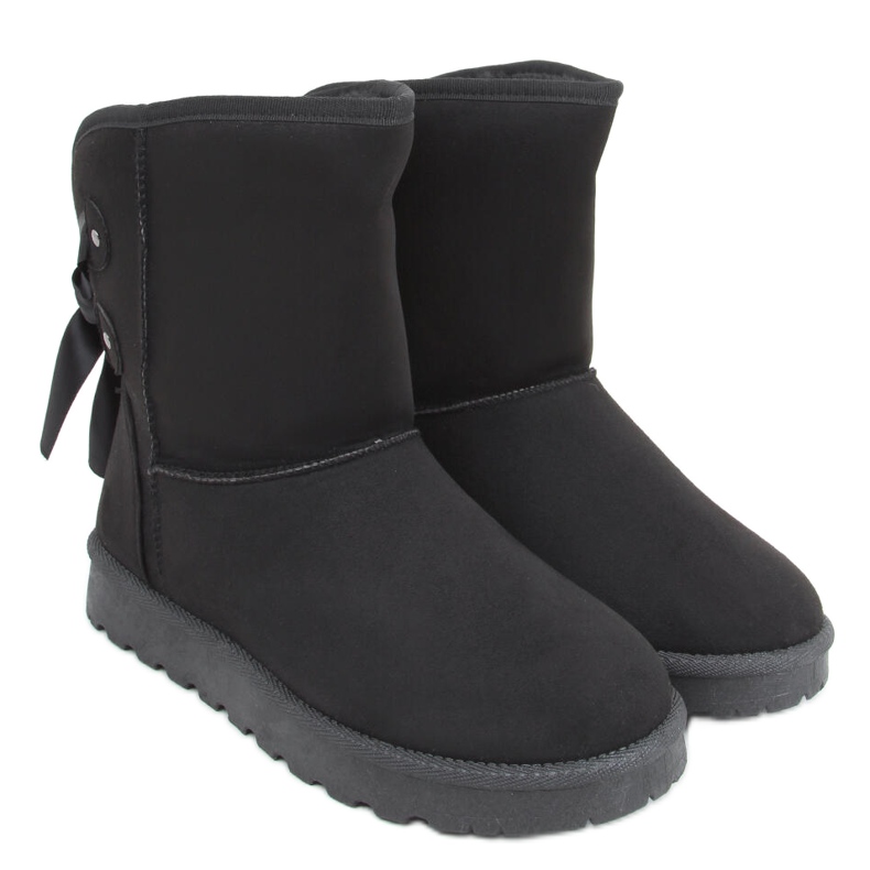 Bottes de neige Emusy avec nœuds Stella Black le noir