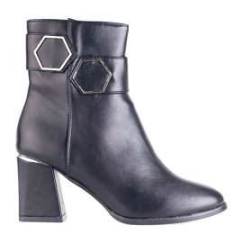 T.Sokolski Bottes pour femmes Sokolski noires sur un poteau large