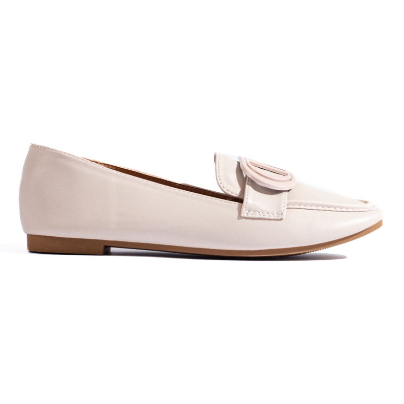 Mocassins beiges Shelovet pour femmes élégantes