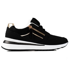 Baskets femme Shelovet noires à semelle blanche