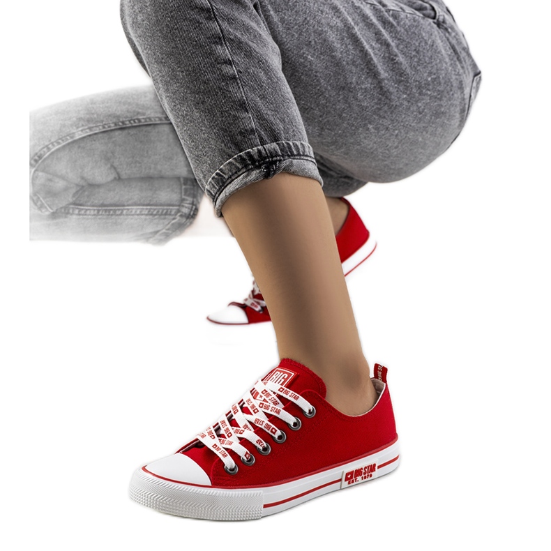 Baskets classiques rouges Big Star KK274104