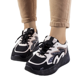 Baskets Brito noires blanc