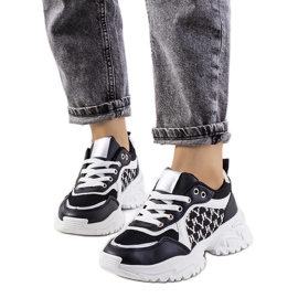 Baskets Florival noires et blanches femme