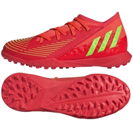 Chaussures Adidas Predator Edge.3 Tf Jr GV8503 rouge oranges et rouges