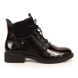 Bottes laquées Vinceza W JAN135 noir le noir