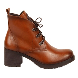 Boots marron femme à patins à lacets Potocki brun Boots marron femme à patins à lacets Potocki brun