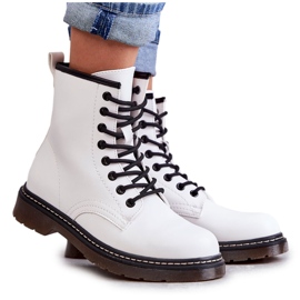 PG1 Bottes pour femmes Bottes combinées Blanc Lavita blanche