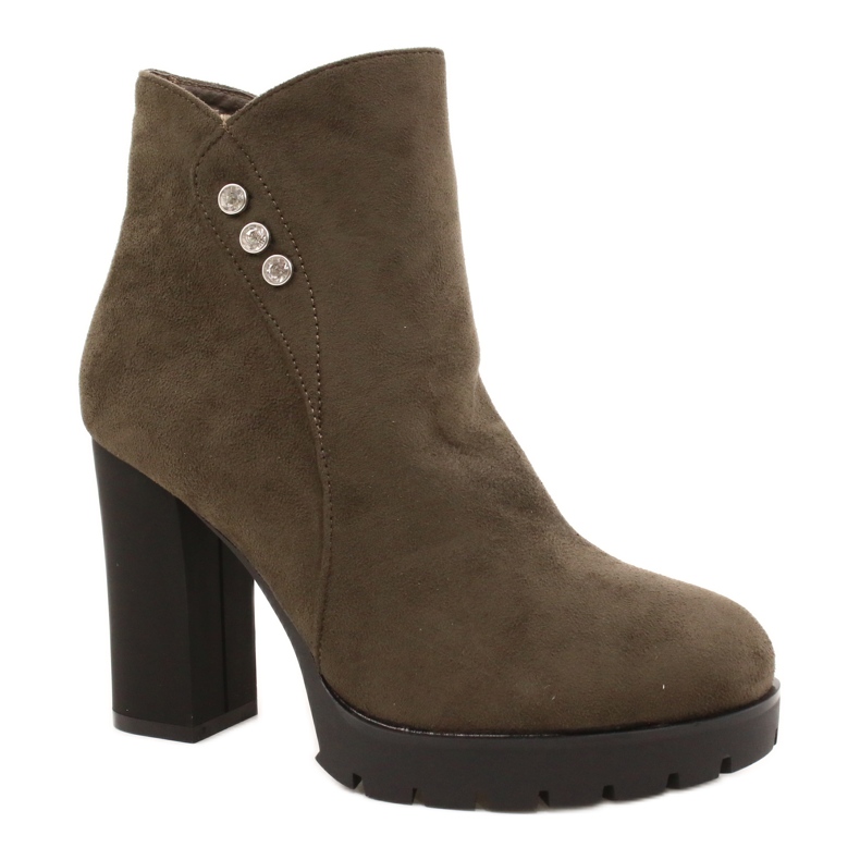 PG1 Bottines en daim sur un poteau Lagerlla kaki vert