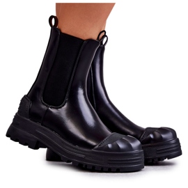 PG1 Bottes Bassti noires classiques High Workers le noir
