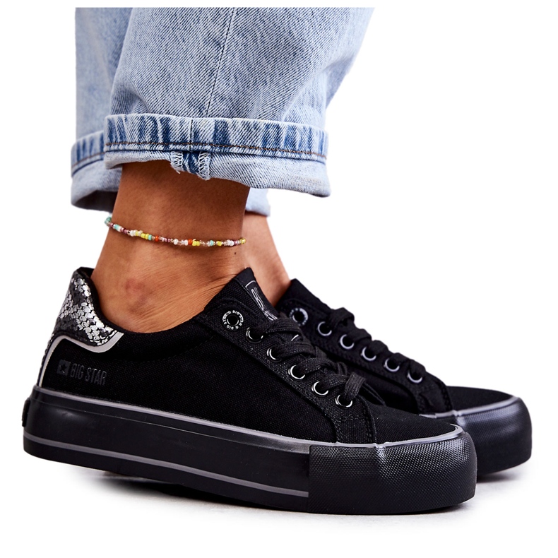 Baskets Femme Material Big Star KK274036 Noir le noir Baskets Femme Material Big Star KK274036 Noir le noir