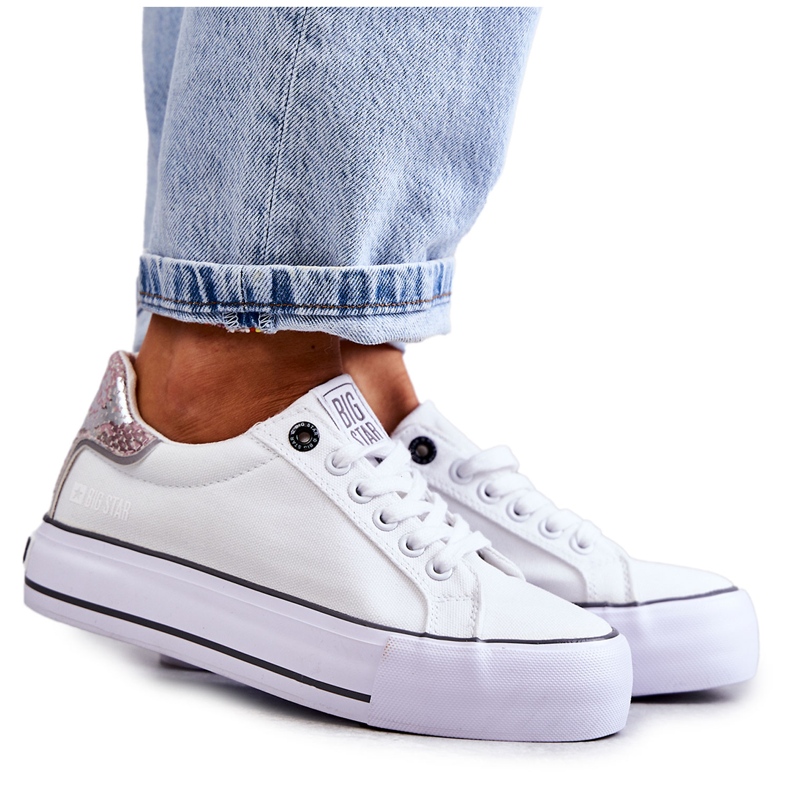 Baskets Femme Material Big Star KK274037 Blanc blanche Baskets Femme Material Big Star KK274037 Blanc blanche