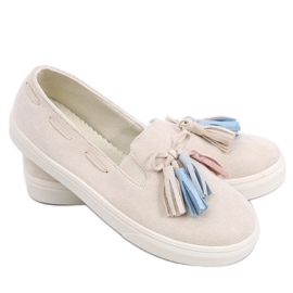PA1 Baskets Fall à franges Salma Beige