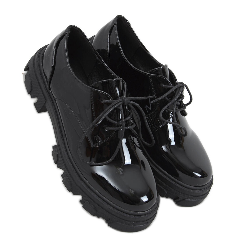 PA1 Tekla Black Shing mocassins à lacets le noir PA1 Tekla Black Shing mocassins à lacets le noir