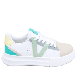 PA1 Baskets femme Melody Beige blanc