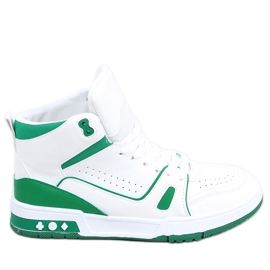 PA1 baskets montantes Liam Green blanc