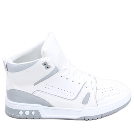 PA1 baskets montantes Liam Grey blanc gris