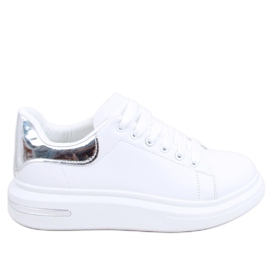 PA1 Baskets femme Sierra BLANC / ARGENT blanche