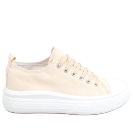 Baskets Ebbe beiges, femmes