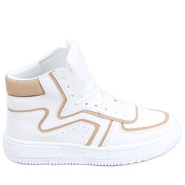 Baskets montantes Leia BLANC / BEIGE