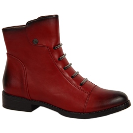 Bottes pour femmes avec décorations Jezzi rouges