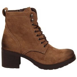 Bottes chaudes en daim marron femme Potocki brun